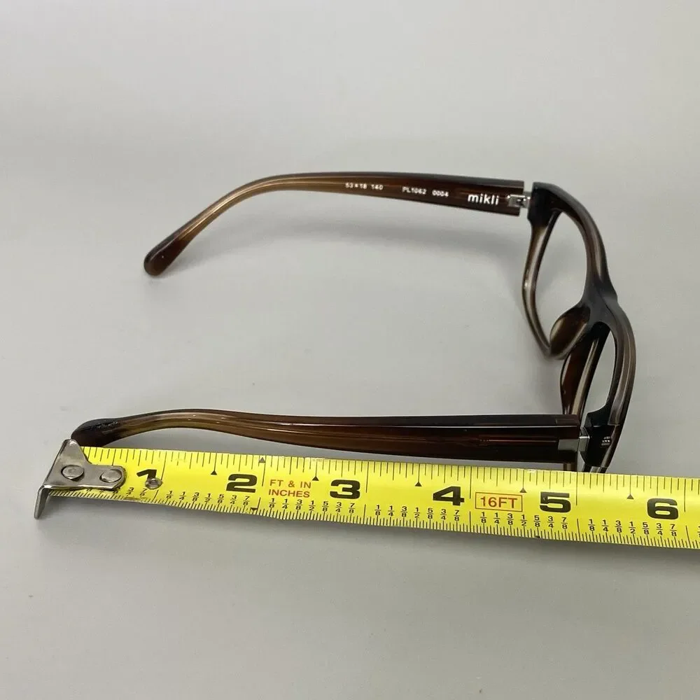 STARCK Eyes Mikli PL1062 0004 Biocity Brown Eyeglass Frames 53-18 143 Japan